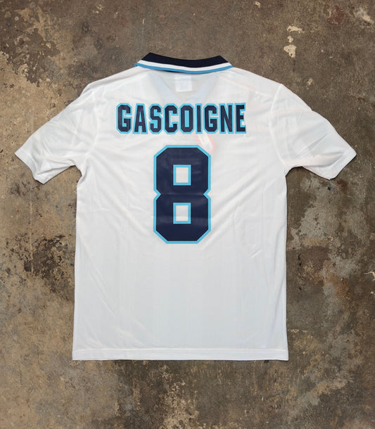 England 1996 Euro 96 Home Retro Shirt Gascoigne #8 | Vintage Umbro Football Jersey