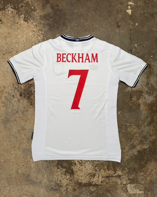 England 2012 Home Jersey Beckham #7 – Umbro White Football Shirt | Three Lions Euro 2012 Kit | Retro England Fan Version