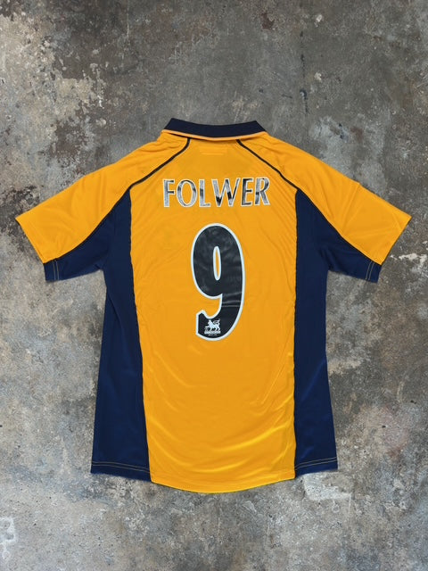 Liverpool 2000/01 Away Retro Football Shirt – Fowler #9 | Vintage Reebok Carlsberg Jersey LFC