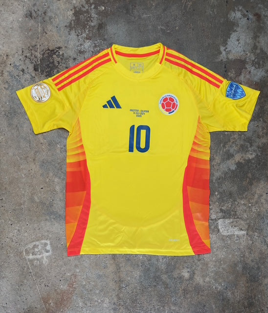 Colombia 2024 Home Shirt James Rodríguez #10 – Copa America Jersey – Yellow Adidas Football Kit