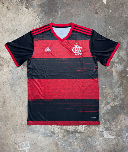 Flamengo 2020/21 Home Jersey | Adidas CR Flamengo Official Shirt | Red & Black Rio De Janeiro Kit | AEROREADY Fan Version Football Top