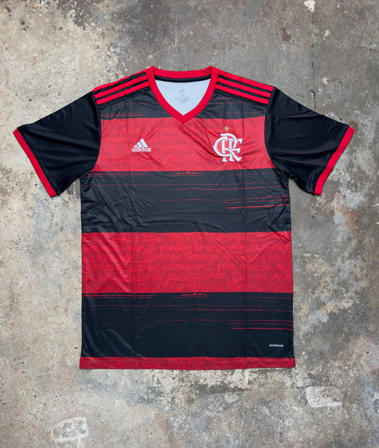 Flamengo 2020/21 Home Jersey | Adidas CR Flamengo Official Shirt | Red & Black Rio De Janeiro Kit | AEROREADY Fan Version Football Top