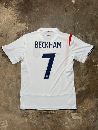 England 2006 Home Shirt – Beckham #7 Retro Umbro Jersey | World Cup Classic Kit