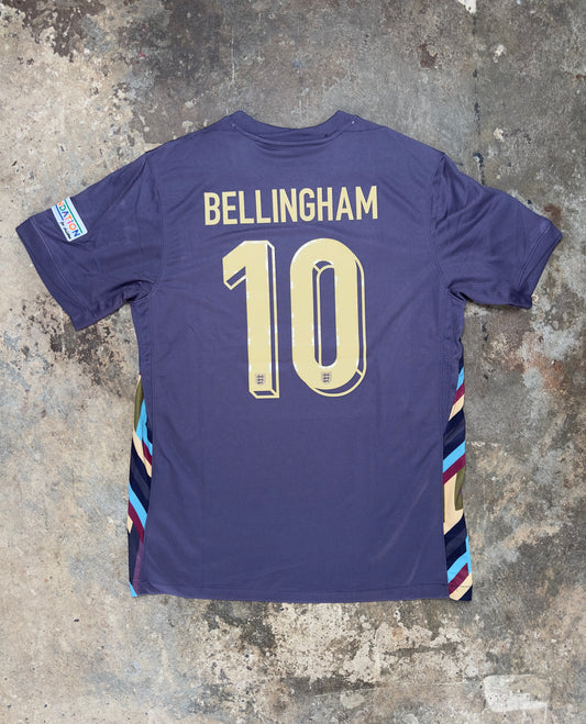England 2024/25 Away Shirt Bellingham #10 | Nike Purple Three Lions Jersey Euro 2024