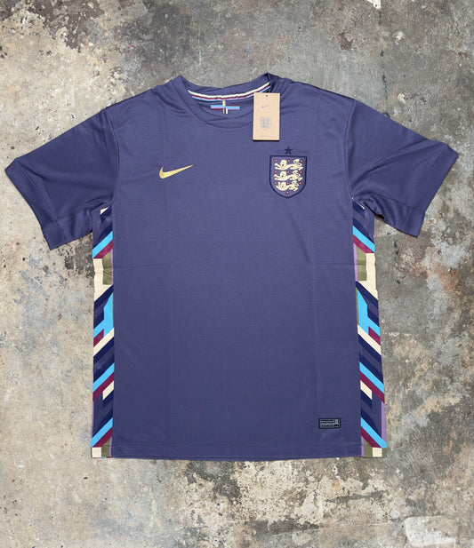 England Away Shirt 2024/25 – Official Nike Purple Jersey – Three Lions Football Kit – Euro 2024 Inspired – Retro Style Soccer Top