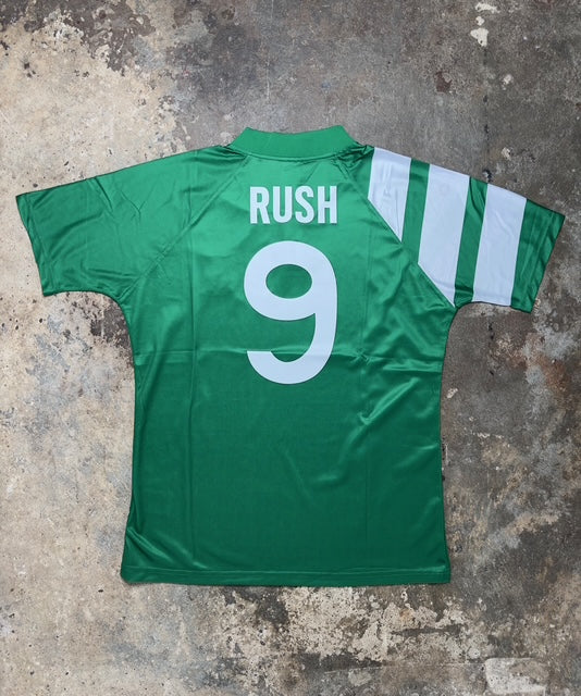 Liverpool 1989/90 Away Retro Shirt Rush #9 | Vintage Adidas Candy Green Jersey