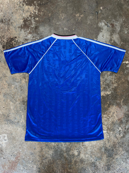 Manchester United Away Shirt 1990/92 – Retro Adidas Blue Jersey – Sharp Sponsor – Classic Man Utd Football Kit – Vintage Soccer Top