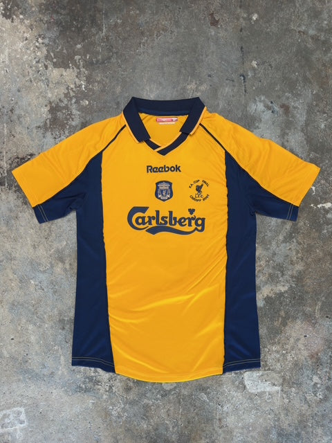 Liverpool 2000/01 Away Retro Football Shirt – Fowler #9 | Vintage Reebok Carlsberg Jersey LFC