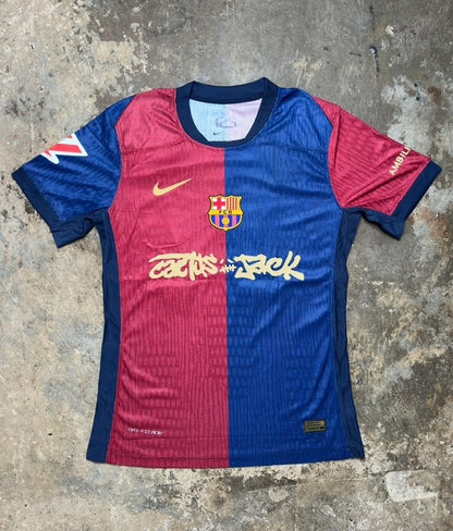 Barcelona x Travis Scott x Nike 2024/25 Lamine Yamal #19 Home Concept Jersey – Limited Edition Blaugrana Shirt