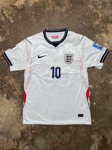 England Home 2026 Player Version – Bellingham #10 – FIFA Qualifiers + “Football Unites the World” Patches – Pro Spec